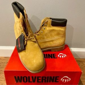 WOLVERINE 8" Waterproof Insulated Moisture Wicking Antimicrobial Men’s Boots 11
